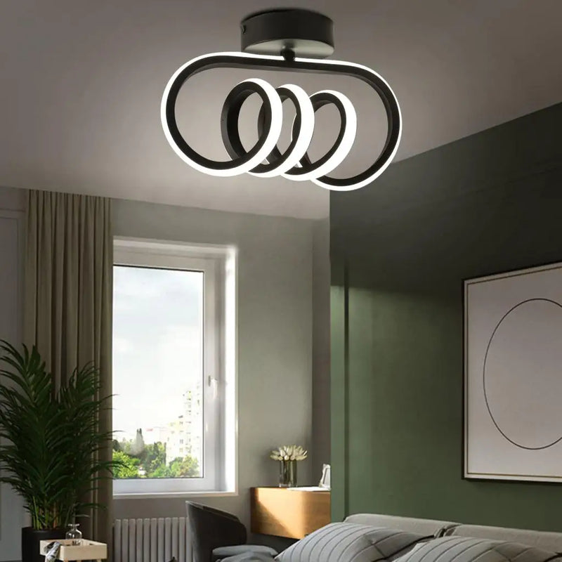plafonnier led moderne monté en surface pour allée nordic