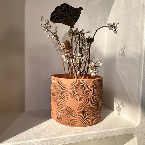 moule silicone pour pot fleurs ciment moderne à faire soi même