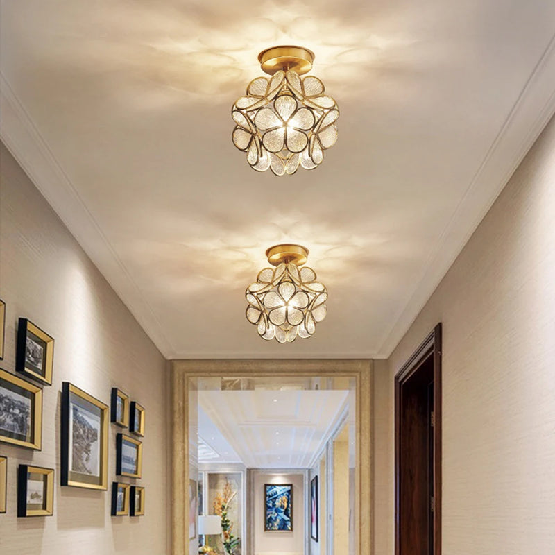 plafonnier moderne en cristal led pour décoration luminaire