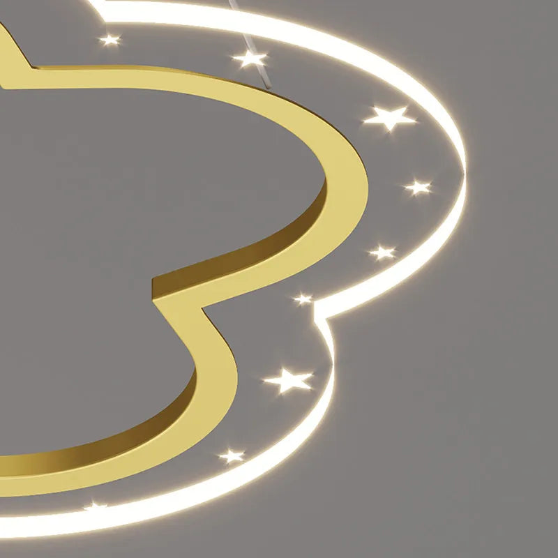 lustre étoile créatif lumineux pour chambre d'enfants