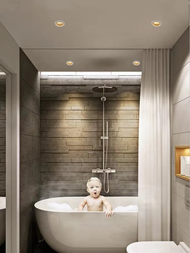 spot led rond étanche en aluminium pour intérieur et extérieur