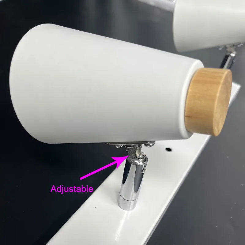 plafonnier led moderne nordique montage en surface fer long