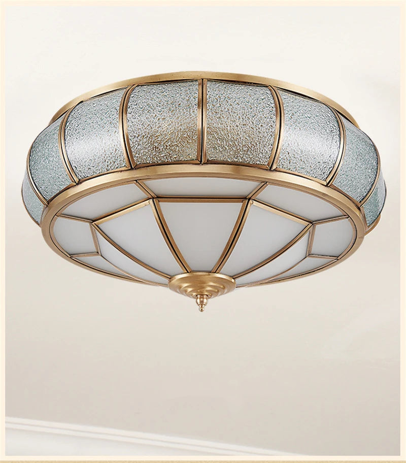 Plafonnier en cuivre Antique nordique
