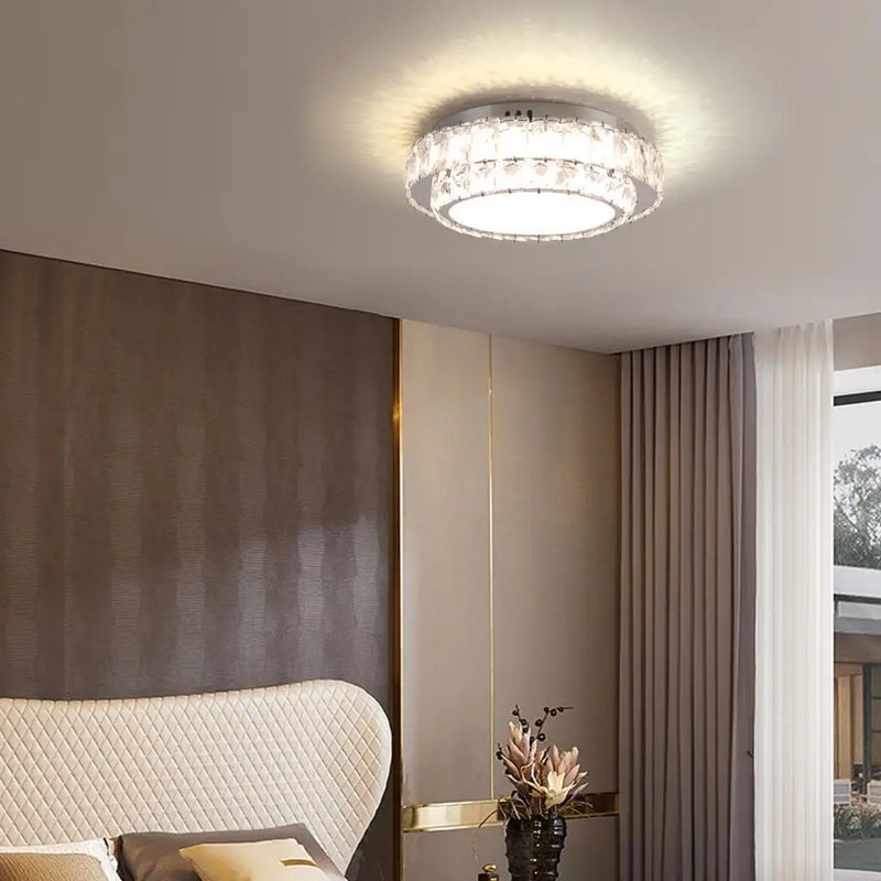 plafonnier led en cristal nordique moderne pour intérieur