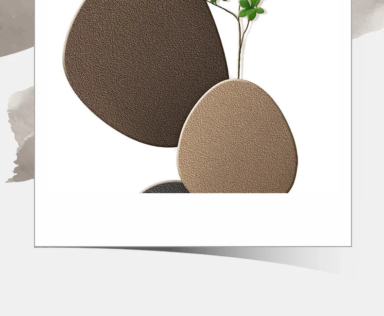 applique murale moderne décorative avec motif plante verte
