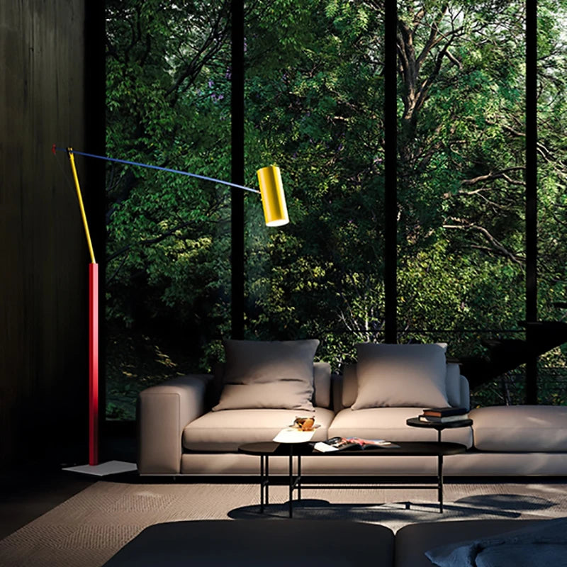 Lampadaire ajustable coloré ludique