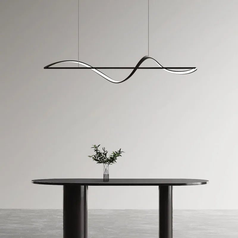 lustre moderne de restaurant bande longue minimaliste nouvelle collection 2023