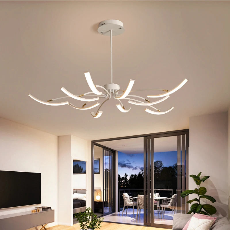lustre led moderne éclairage intérieur lampes luminaires
