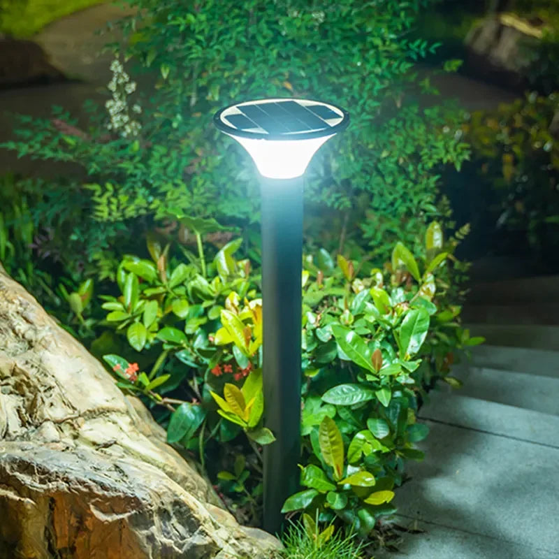 lampe solaire extérieure étanche pour jardin en aluminium