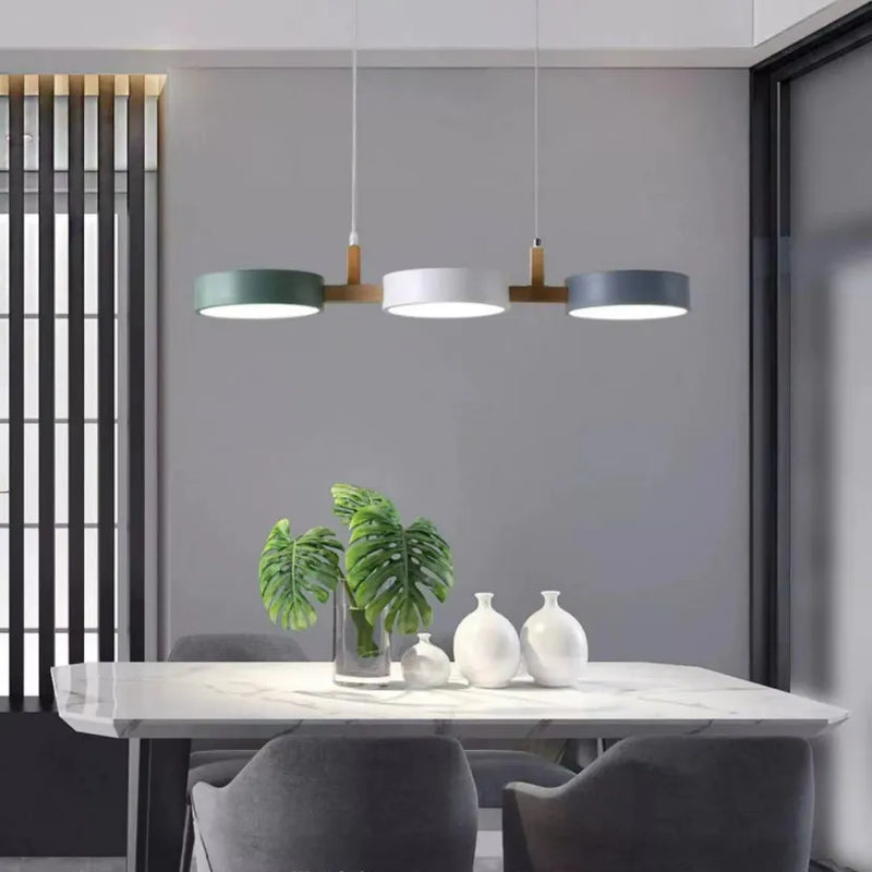 Suspension au design nordique moderne en bois