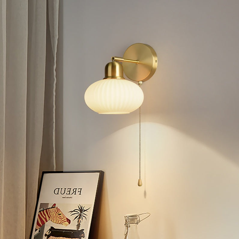 wall lamp LED wall light with lampshade Japan white