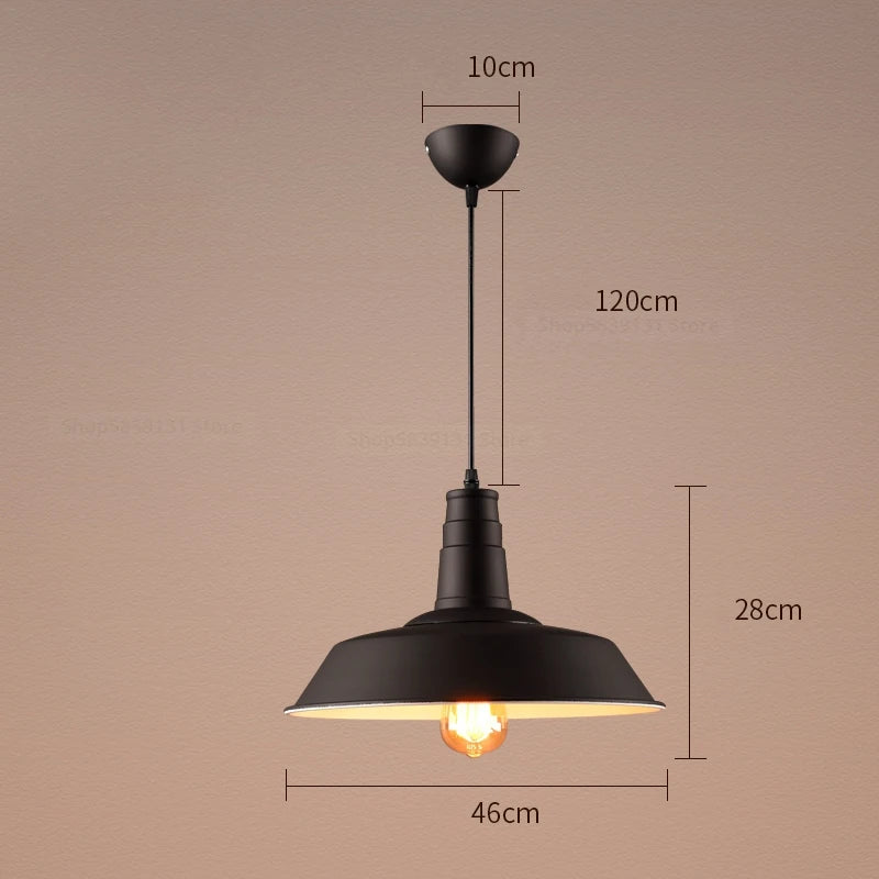 suspension style industriel rétro nordique pour bar loft
