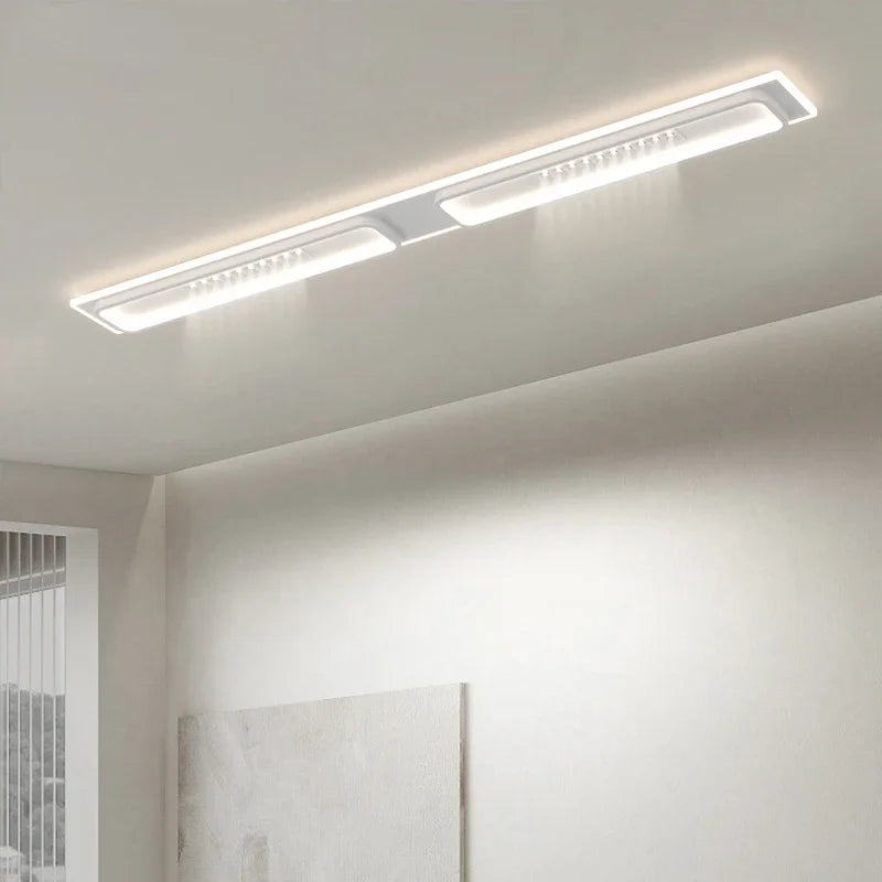 Plafonnier led moderne avec gradation et projecteurs d'éclairage intérieur