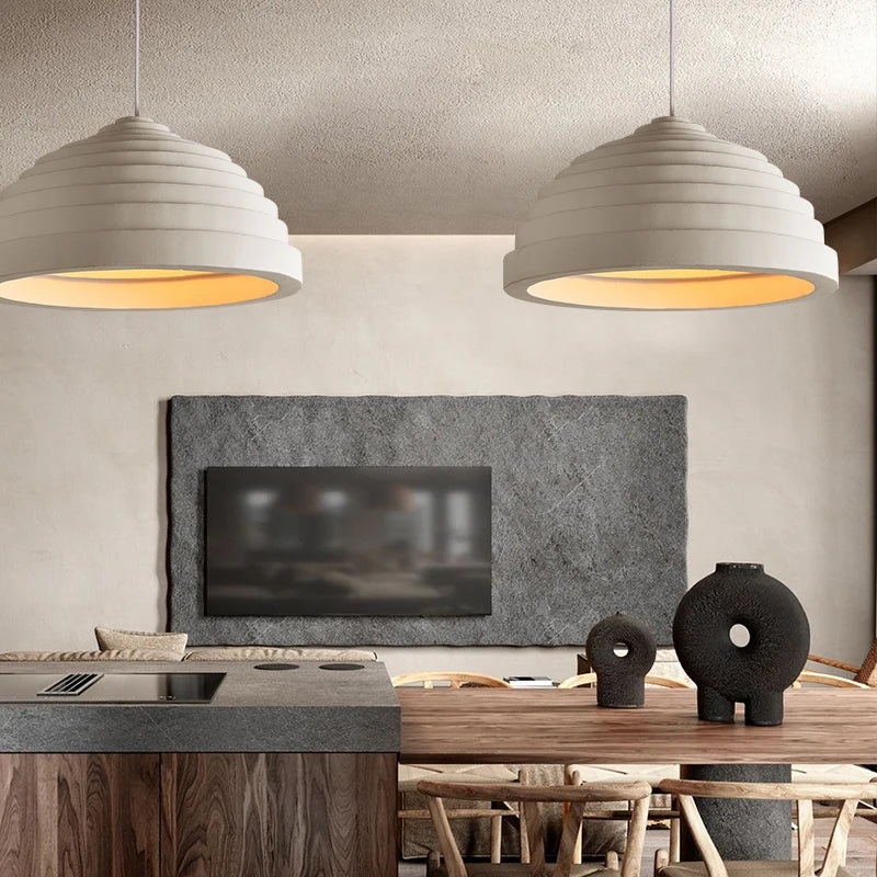 Suspension Led wabi-sabi au design nordique minimaliste