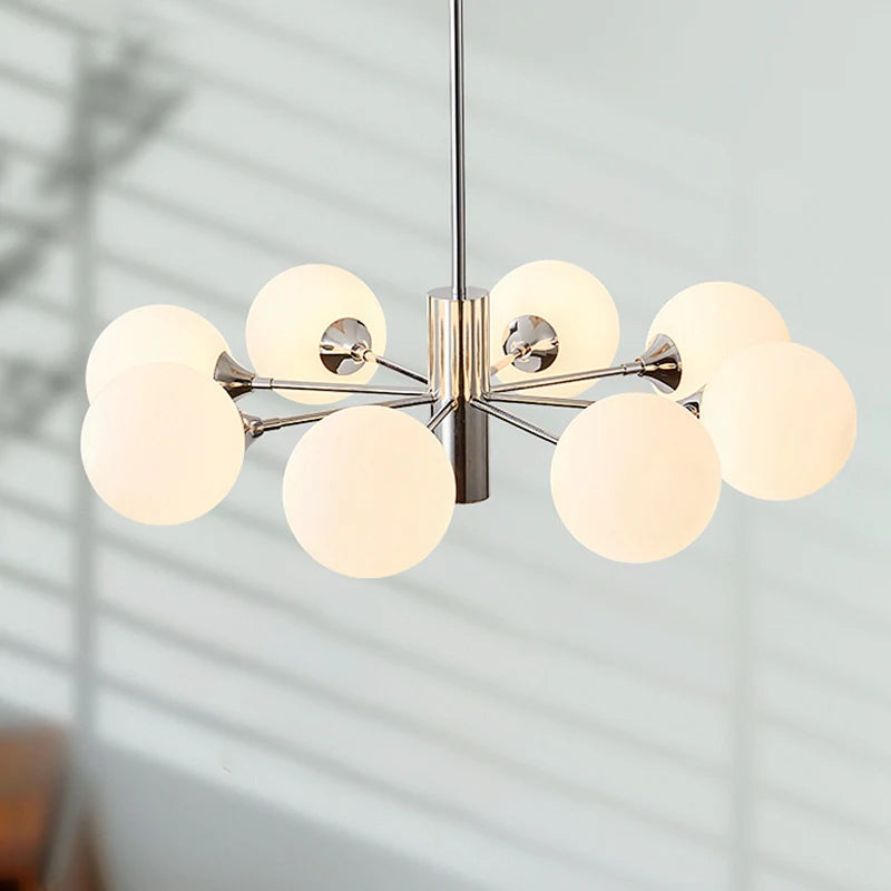 lustre design nordique moderne forme haricot magique luxe éclairage intérieur