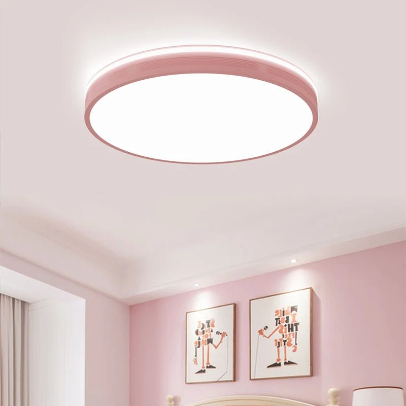 plafonnier macaron nordique moderne à leds pour maison