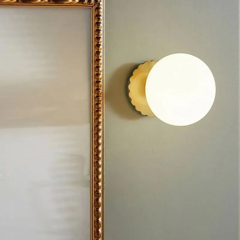 Applique murale led rétro en verre style nordique décorative