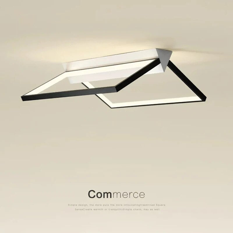 Plafonnier LED ligne lumière simple déco intérieure