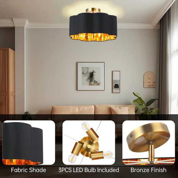 Calex Smart Downlight plafonnier encastré, noir