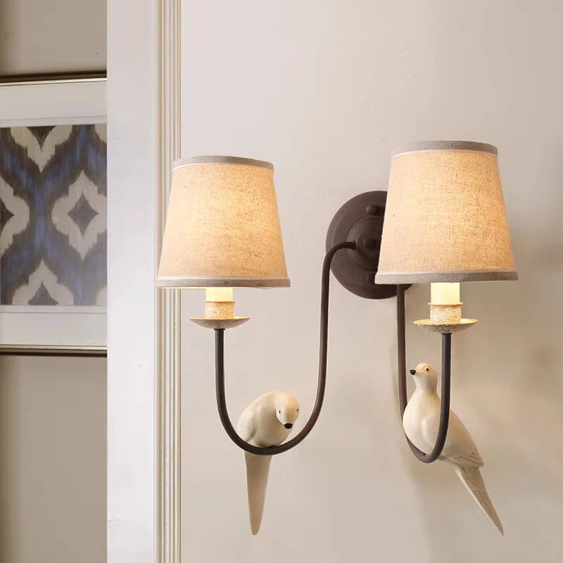 suspension vintage nordique design oiseau pour restaurant café