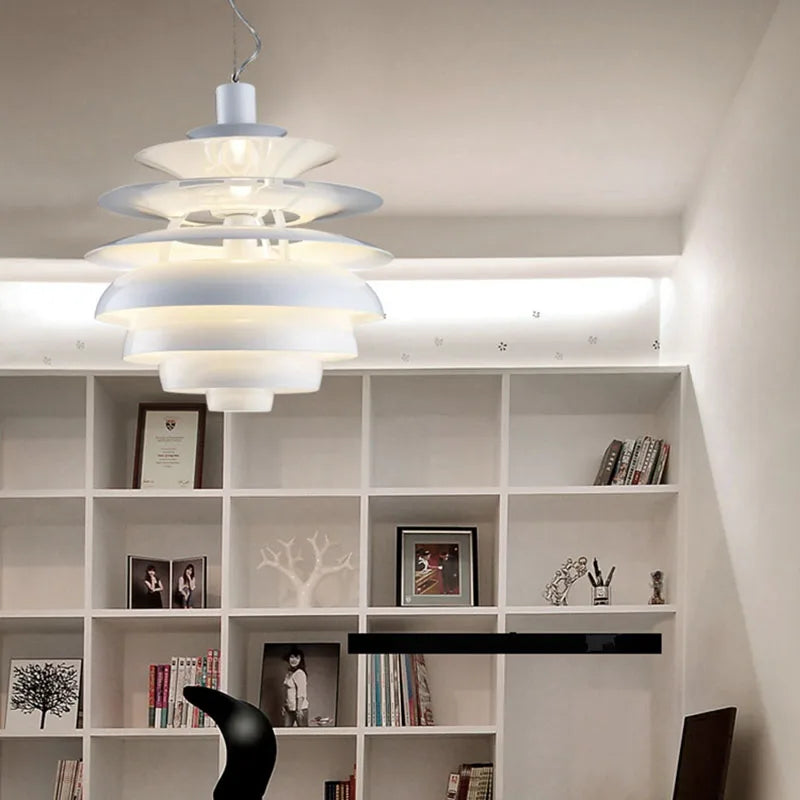 suspension design nordique en aluminium postmoderne loft