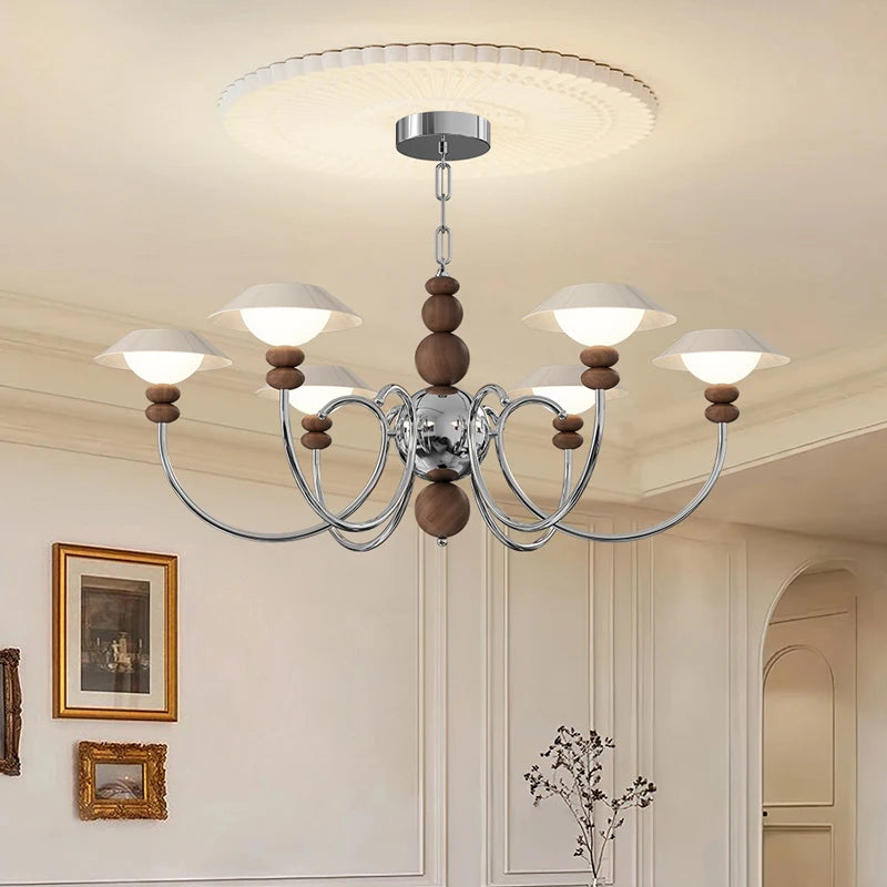 lustre rétro haut de gamme en coque d'oeuf américain style médiéval