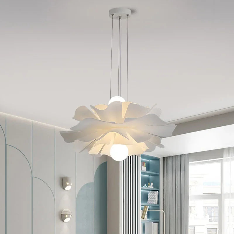 Suspension Créatif Nordique Fleur Acrylique Pin LED Simple Salon Chambre Enfants Décoration Éclairage Intérieur