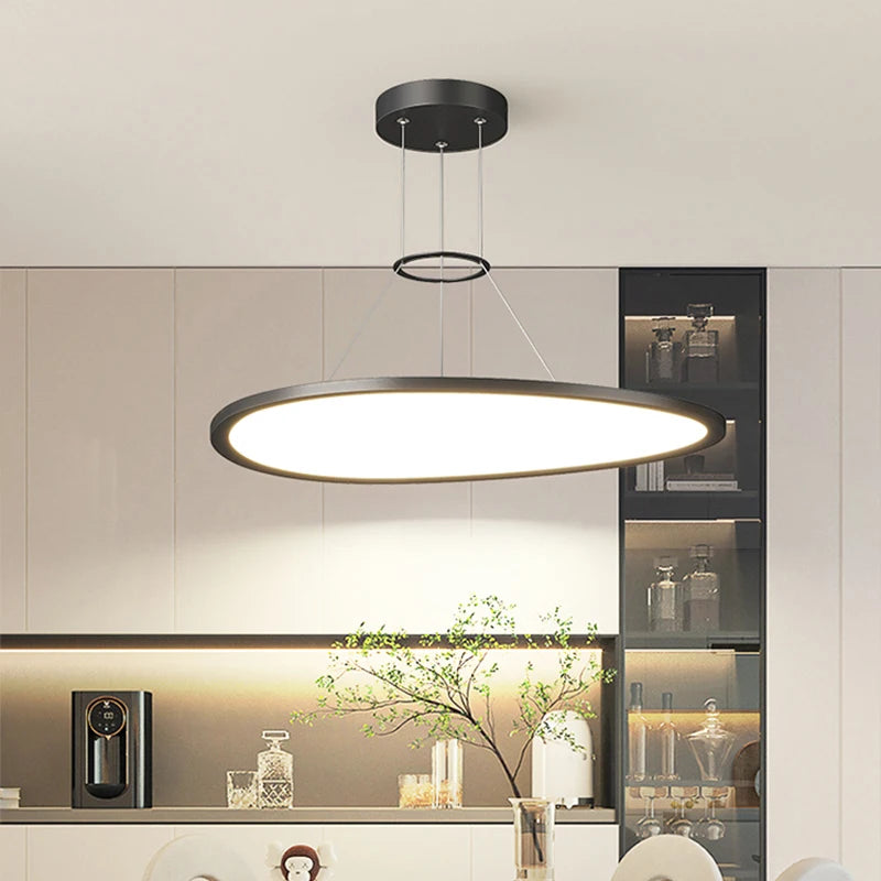 lustre moderne à led protection des yeux sans stroboscope