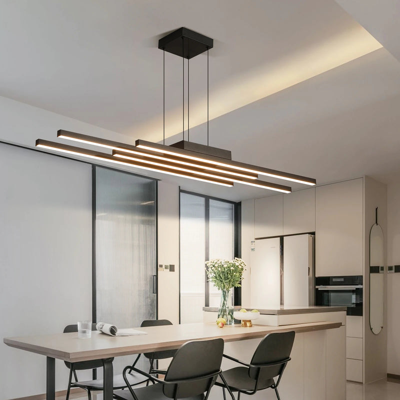 lustre nordique moderne minimaliste en aluminium led design