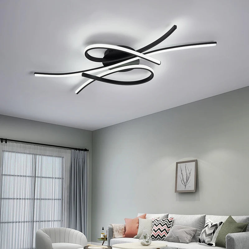 Plafonnier LEDs Or/Noir Maison Nordique