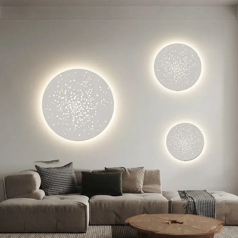 applique led murale moderne décorative pour fond d'art