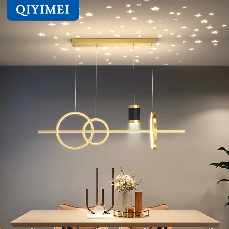 style nordique suspension led lumières luminaria abajur