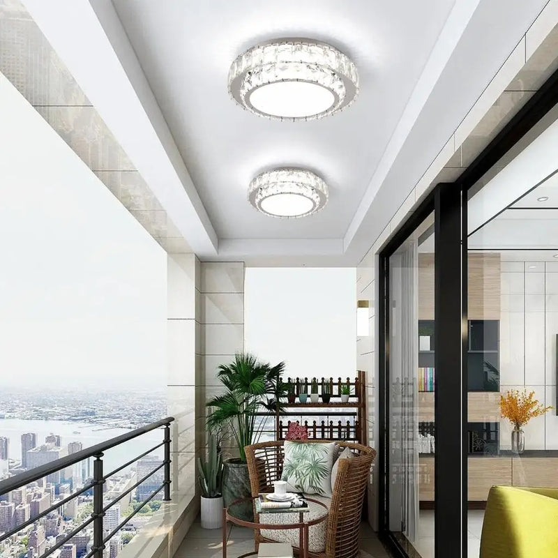 plafonnier led en cristal nordique moderne pour intérieur