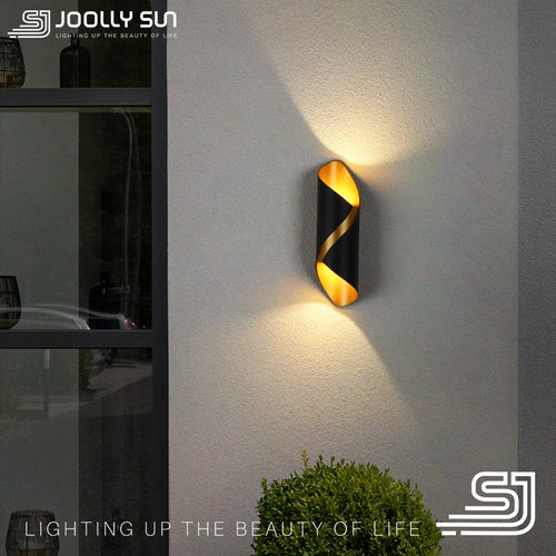 Applique murale moderne haut vers le bas éclairage extérieur décor à la maison chambre porte côté intérieur blanc noir or