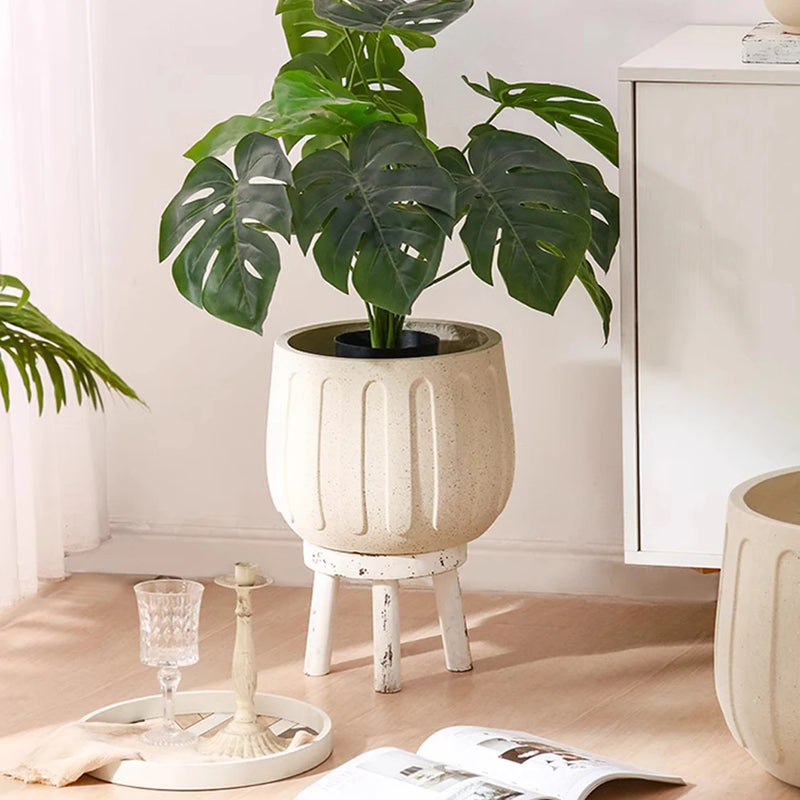 moule en silicone pour pot de fleurs en béton et ciment