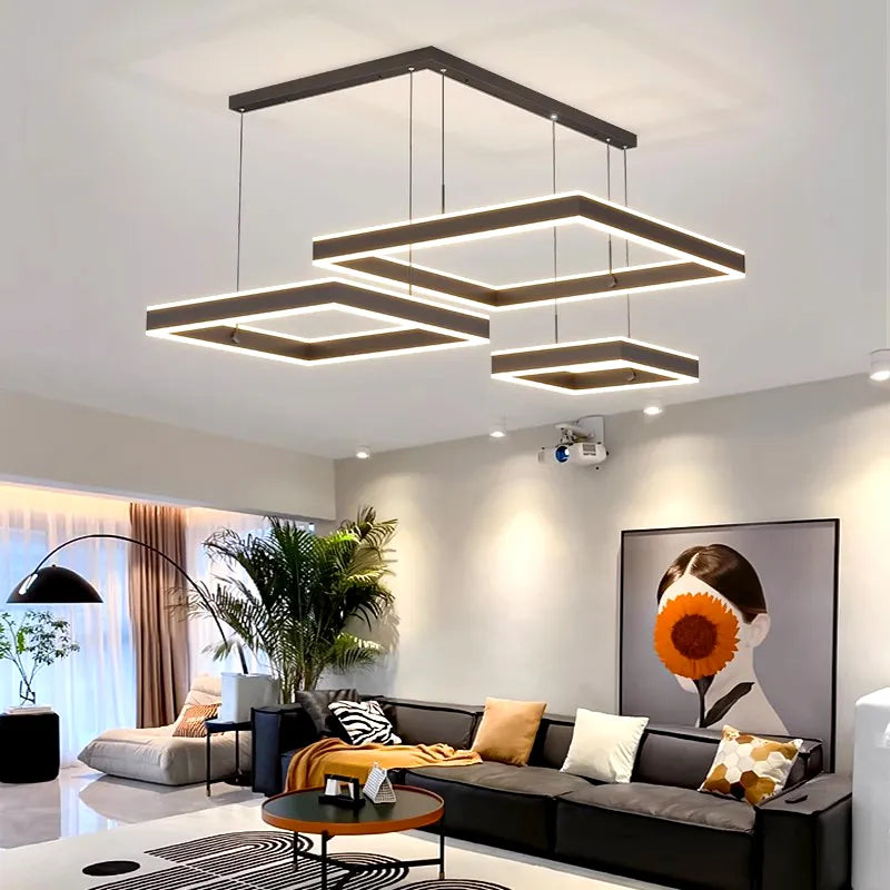 suspension moderne led pour éclairage intérieur