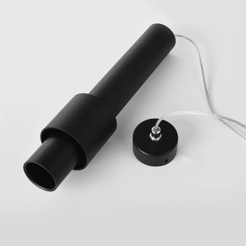 lustre nordique dimmable tube led suspendu éclairage intérieur piste