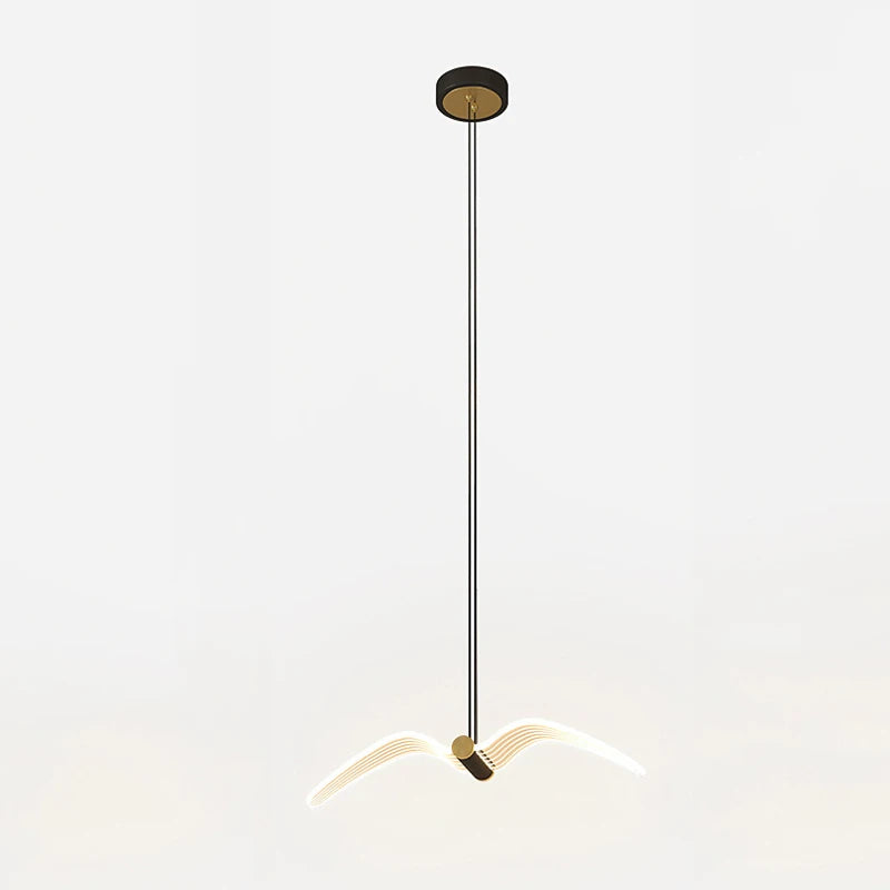 applique murale led créative mouette nordique éclairage allée