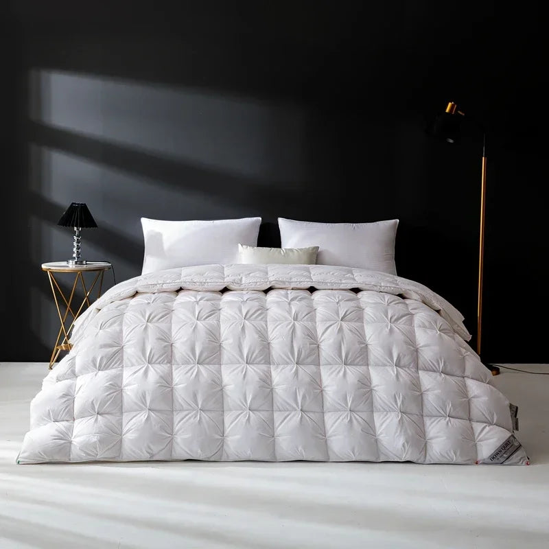 couette en duvet d'oie blanche chaude à fleurs 2024