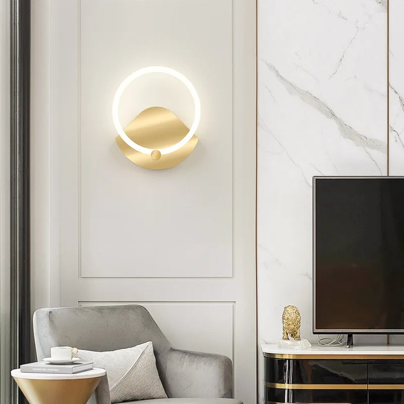 applique murale rond led nordique moderne