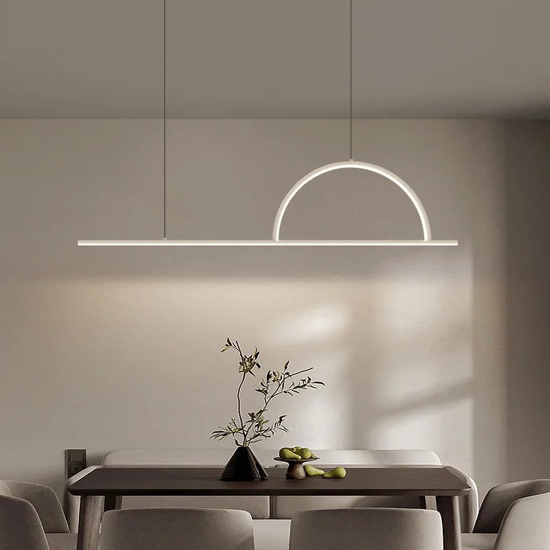 lustre led moderne minimaliste style nordique pour café bar