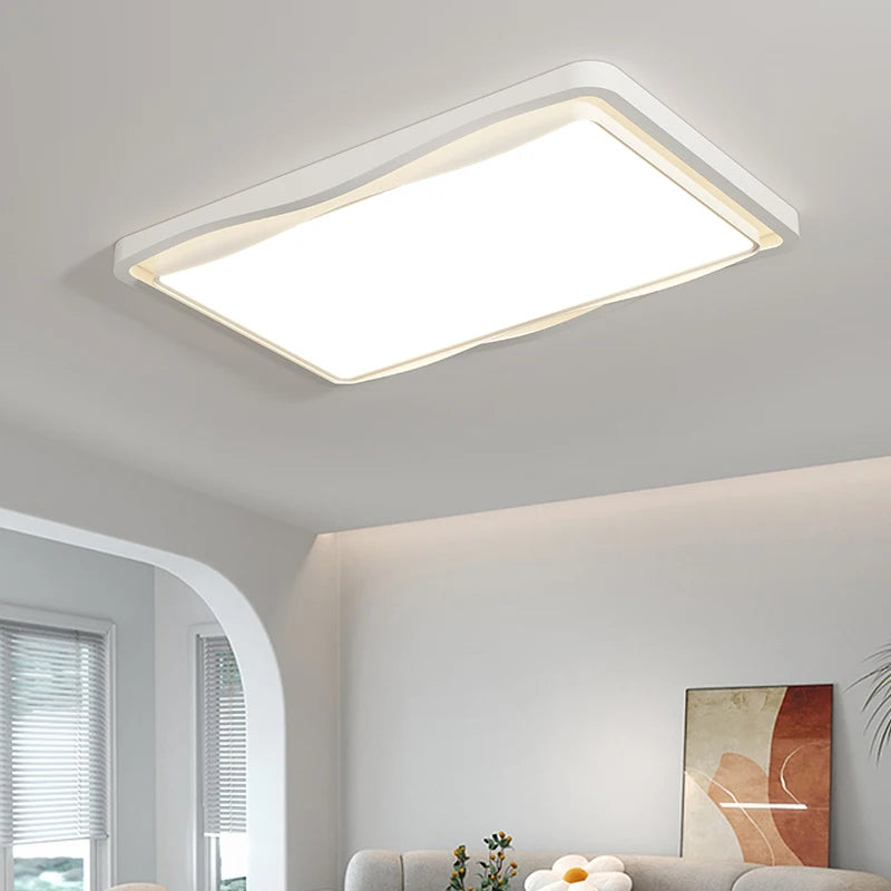 plafonnier moderne style salon crème protection yeux spectre complet
