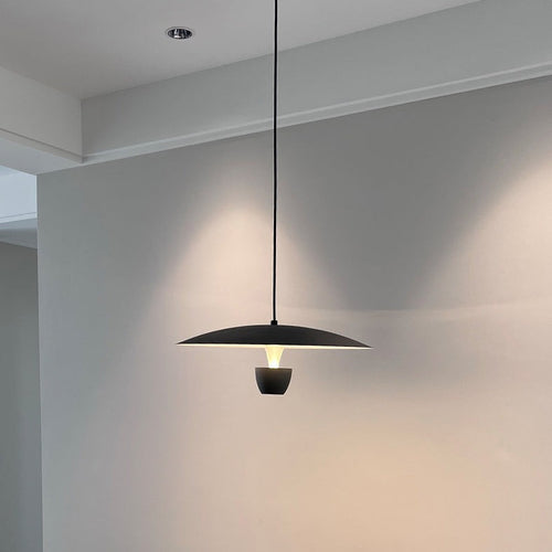 pendant light LED design with lampshade rounded nordic Fuji