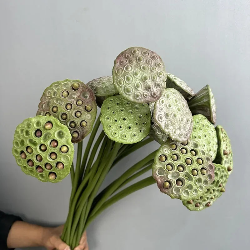 plantes artificielles lotus touché réel décoration florale pour intérieur