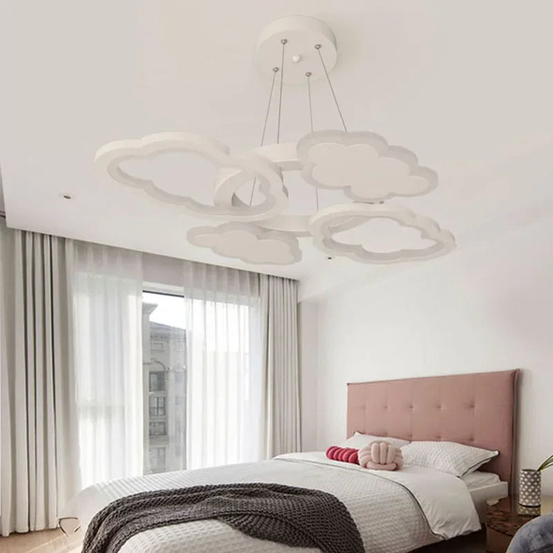 Plafonnier LED suspendu en forme de nuage