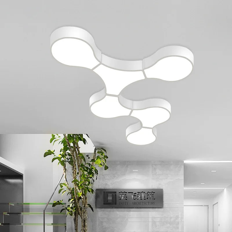 plafonnier Géométrie moderne ADN LED salon décor à la maison éclairage chambre Loft café bar bureau LED lumières