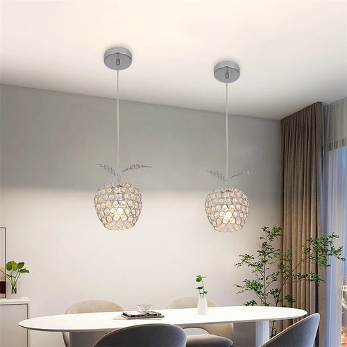 lustre moderne en cristal luminaire suspendu pour décoration intérieure