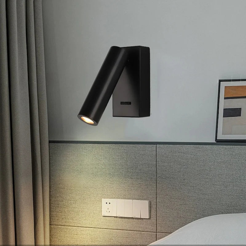 Applique murale led moderne réglable rotative pour lecture