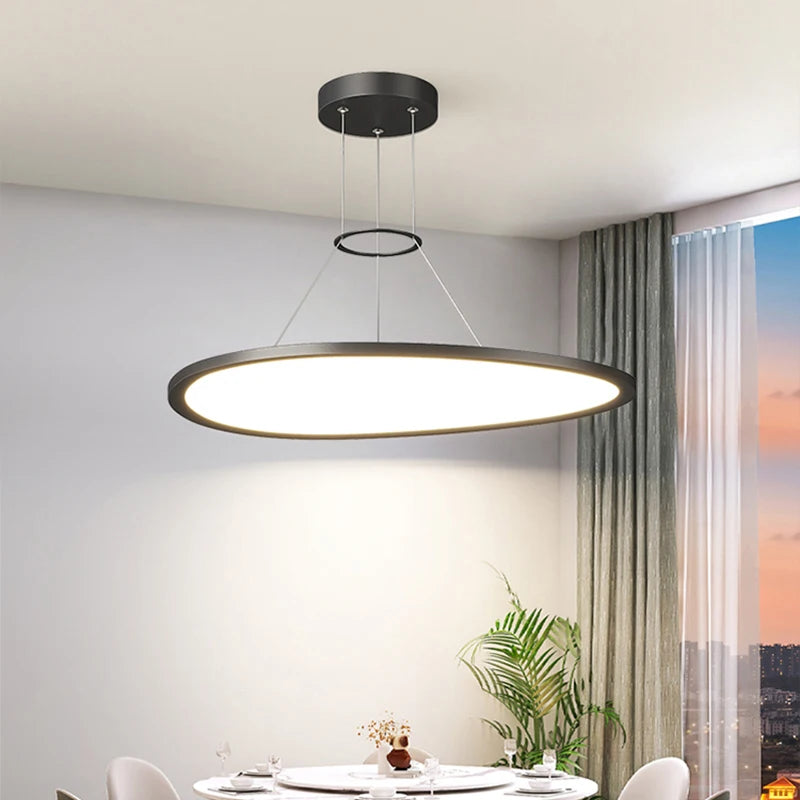 lustre moderne à led protection des yeux sans stroboscope