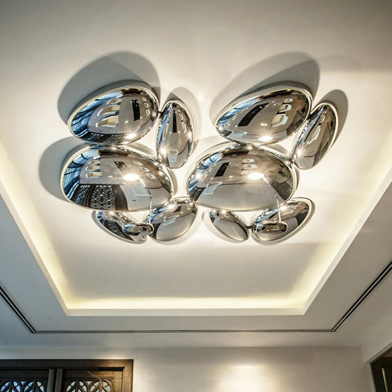 Plafonnier led moderne goutte décoré